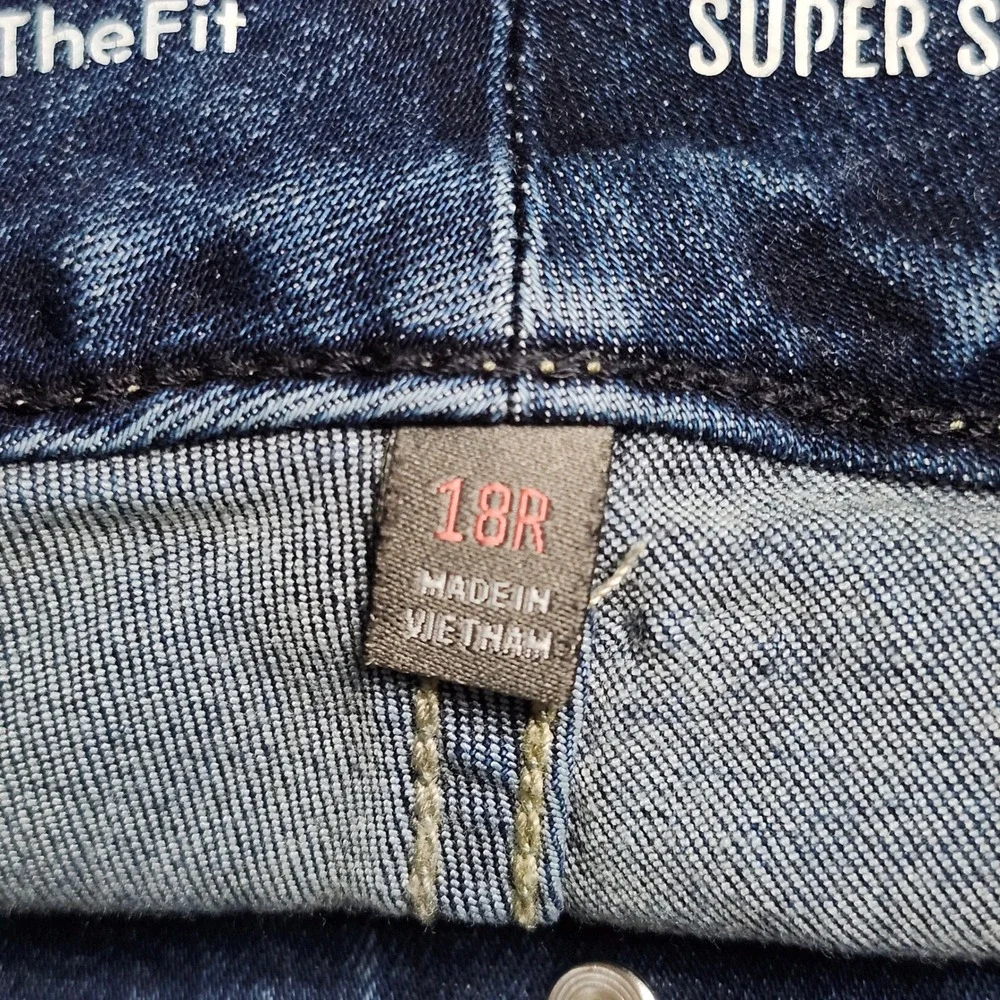 Torrid Jegging Jeans Womens 18 18R Super Soft Blue Denim Skinny Stretch 3 Button - Picture 11 of 15